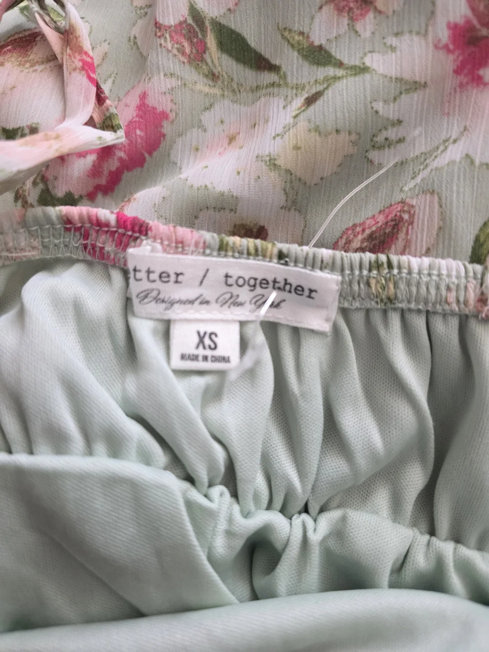 Better Together Mini Floral Slip Dress Size xs - Picture 2 of 4